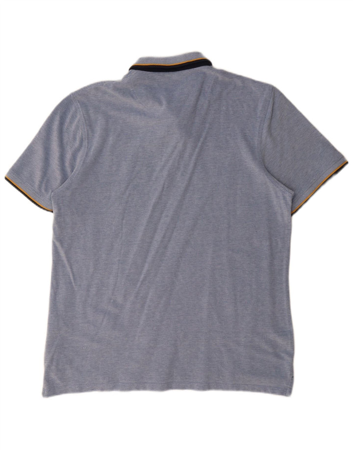 Мужская рубашка-поло Jack & Jones 2XL, синяя, хлопок