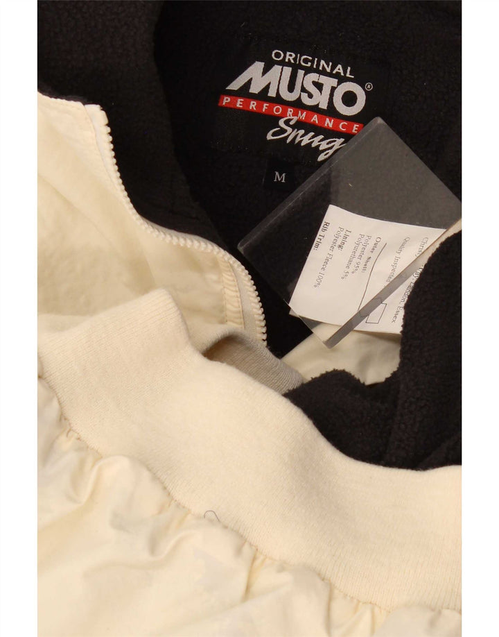 Мужская куртка-бомбер Musto UK 38, средний белый полиэстер