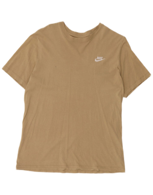 Мужская футболка Nike Top Medium Бежевый Хлопок
