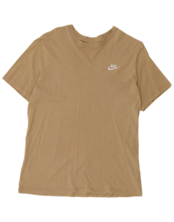 Мужская футболка Nike Top Medium Бежевый Хлопок
