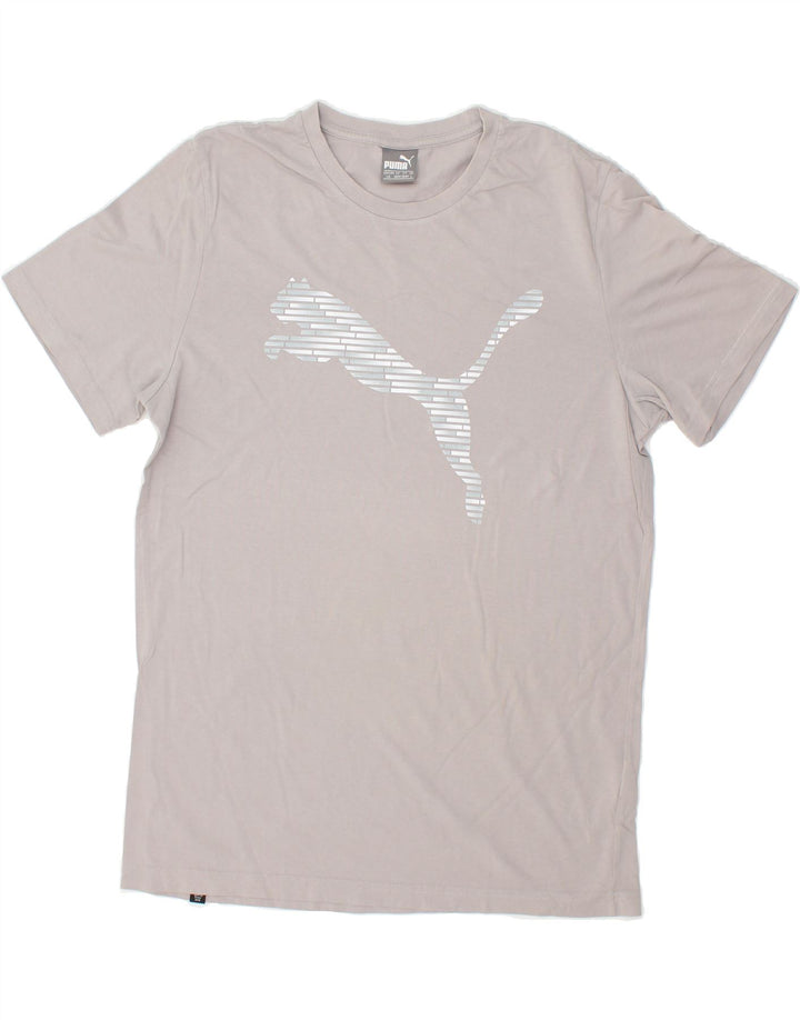 PUMA Mens Graphic T-Shirt Top Large Grey Cotton Vintage Puma and Second-Hand Puma from Messina Hembry 