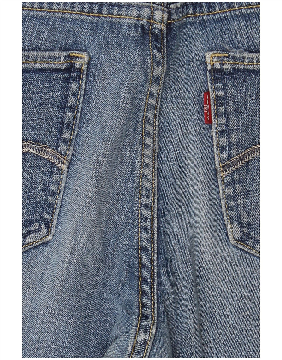 Женские узкие джинсы Levi's со средней посадкой США 8, средние W28 L28, синие, хлопок