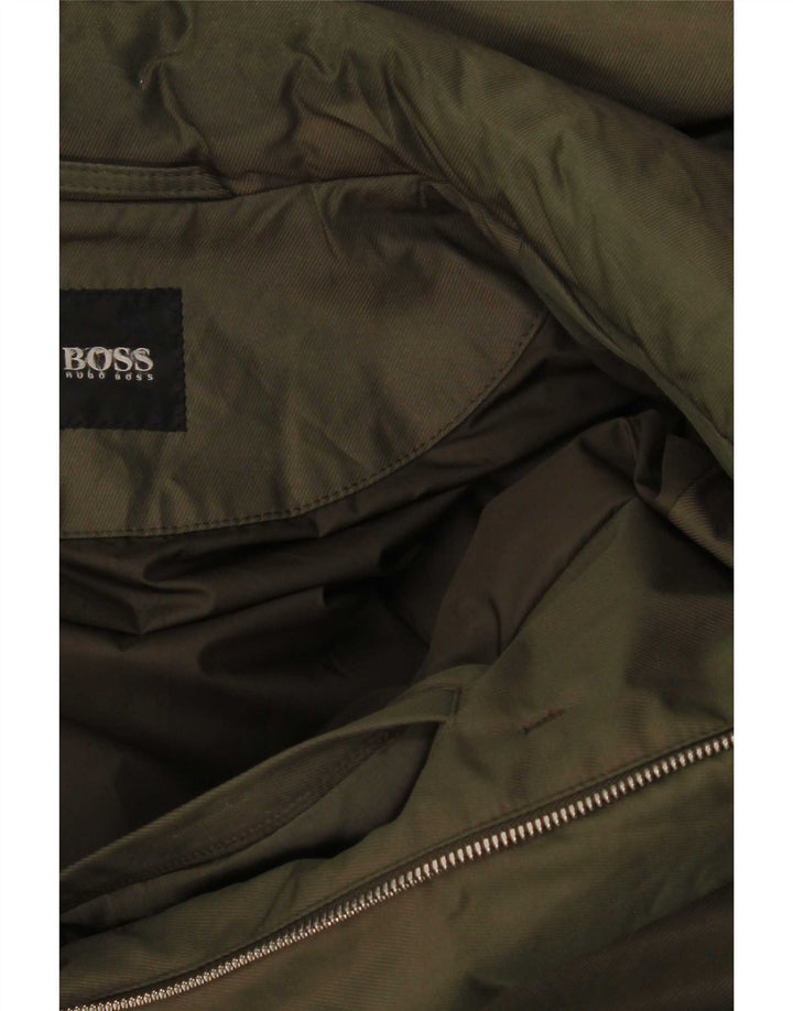 Мужское пальто Hugo Boss UK 40 большое зеленое
