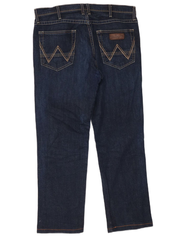 Мужские прямые джинсы WRANGLER Roxboro W32 L34, синий хлопок
