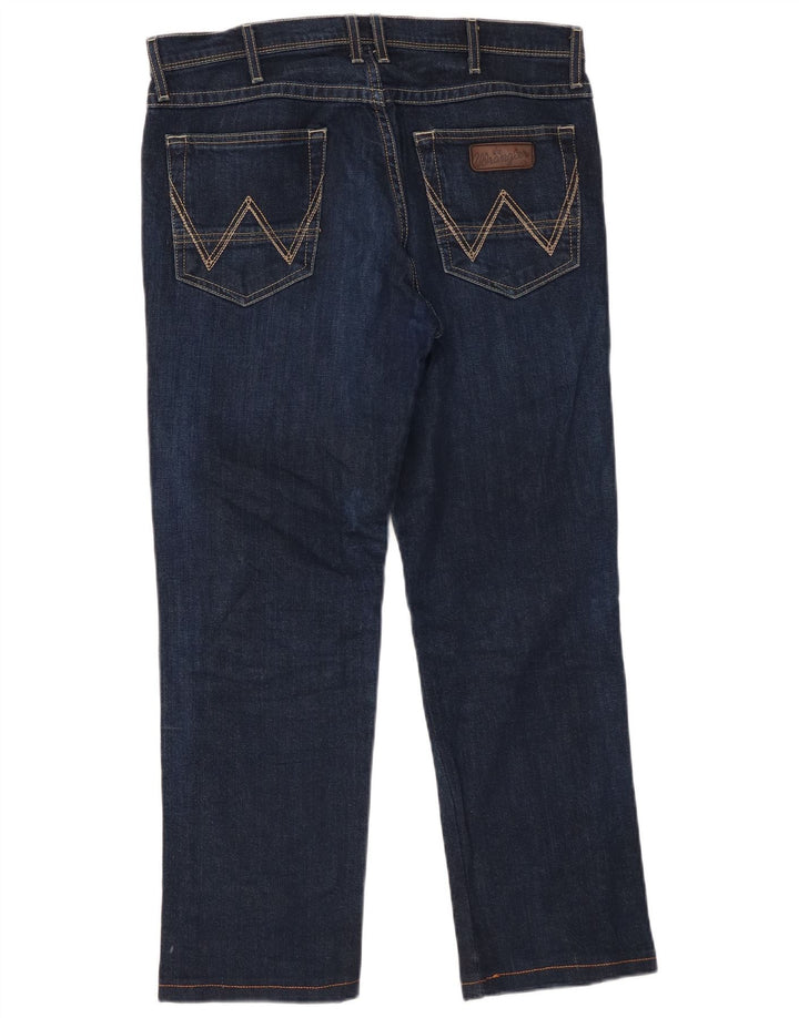 Мужские прямые джинсы WRANGLER Roxboro W32 L34, синий хлопок