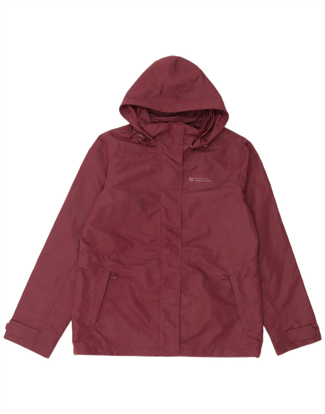 Женская дождевик с капюшоном Mountain Warehouse UK 12, средний бордовый цвет