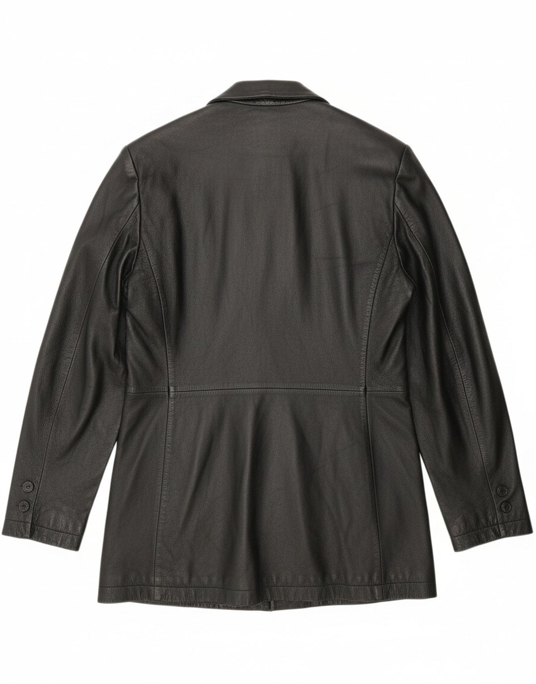 VINTAGE Womens Leather Jacket IT 50 XL Black Leather Vintage Vintage and Second-Hand Vintage from Messina Hembry 