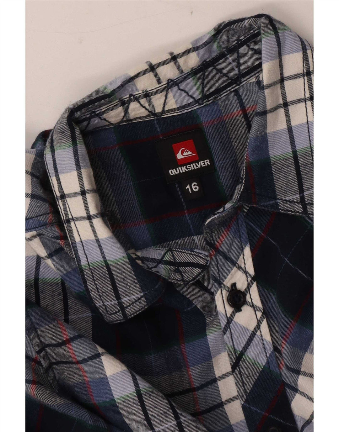 Фланелевая рубашка Quiksilver для мальчиков 15–16 лет, темно-синяя клетка
