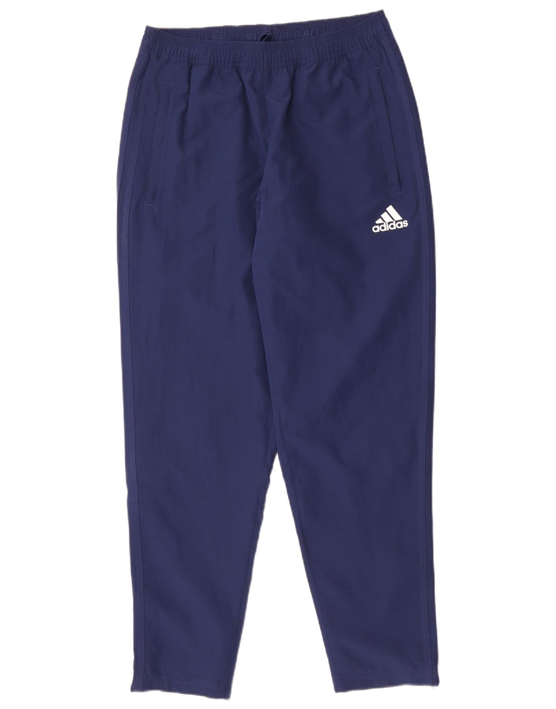 Мужские спортивные брюки Adidas Climalite среднего размера, темно-синие, полиэстер