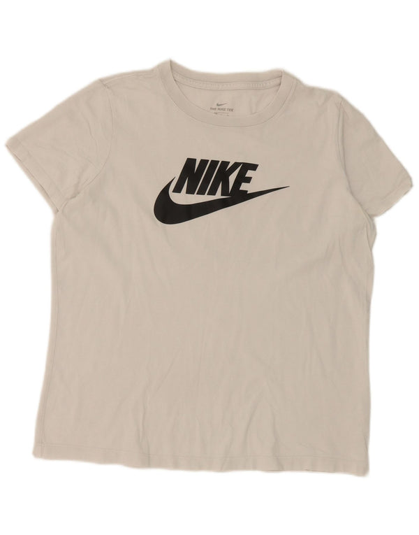 Nike Mens Graphic T-Shirt Top Large White Cotton