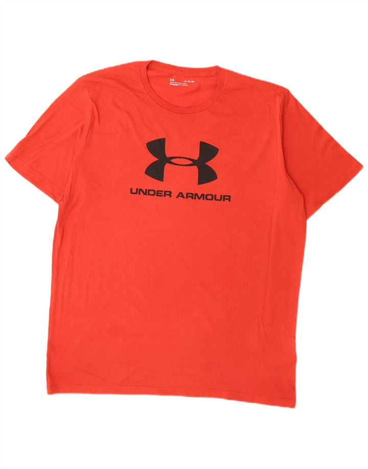 UNDER ARMOR Мужская футболка с рисунком Top XL Красный Хлопок