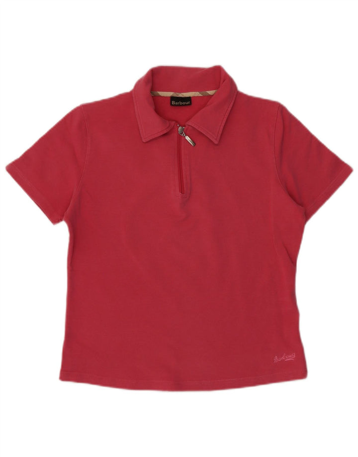 Рубашка поло женская BARBOUR UK 12 Средний Розовый