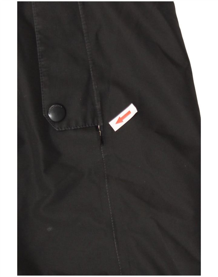 Женская парка Helly Hansen с капюшоном, Великобритания 14, большой черный нейлон