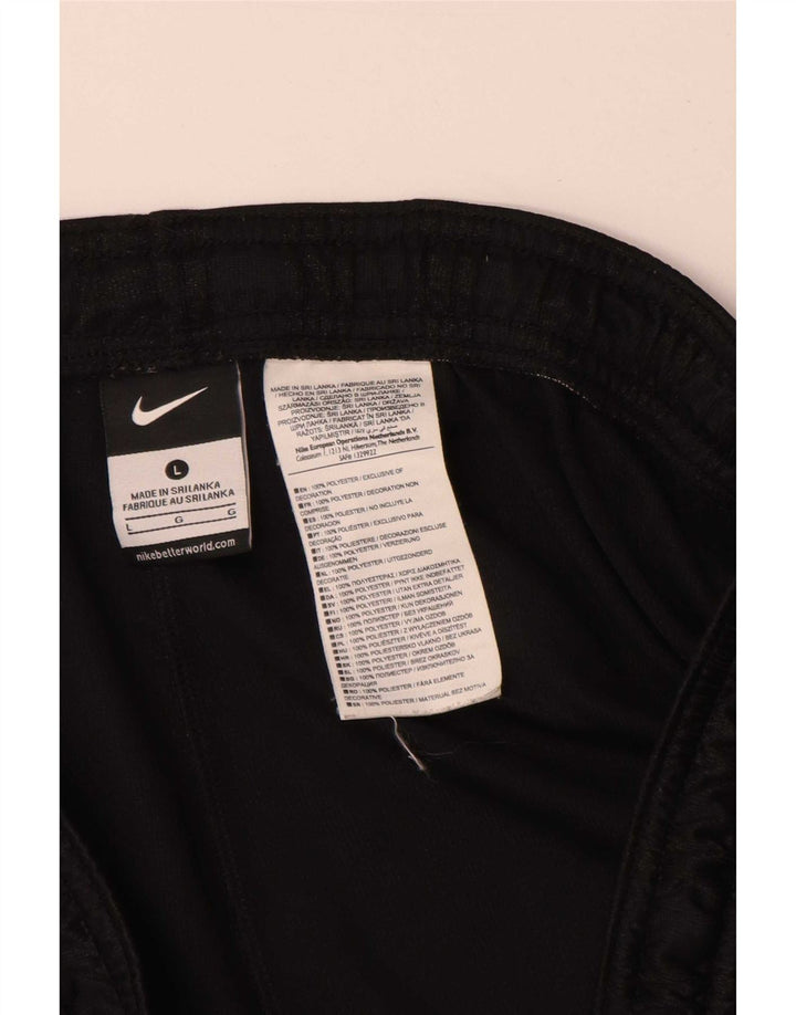 Мужские спортивные шорты Nike, полиэстер, большие черные полоски