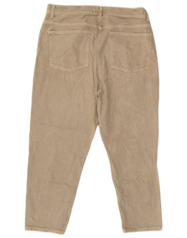 Мужские зауженные джинсы Zara EU 42, большие W32 L23, бежевые