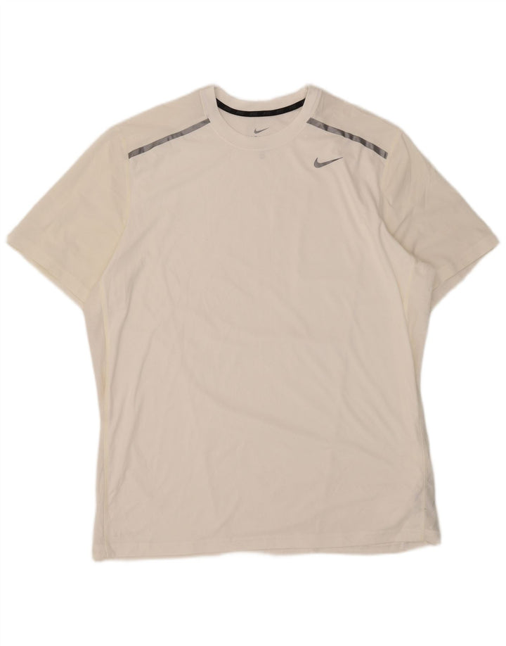 Мужская футболка Nike Dri Fit Top XL, белый полиэстер