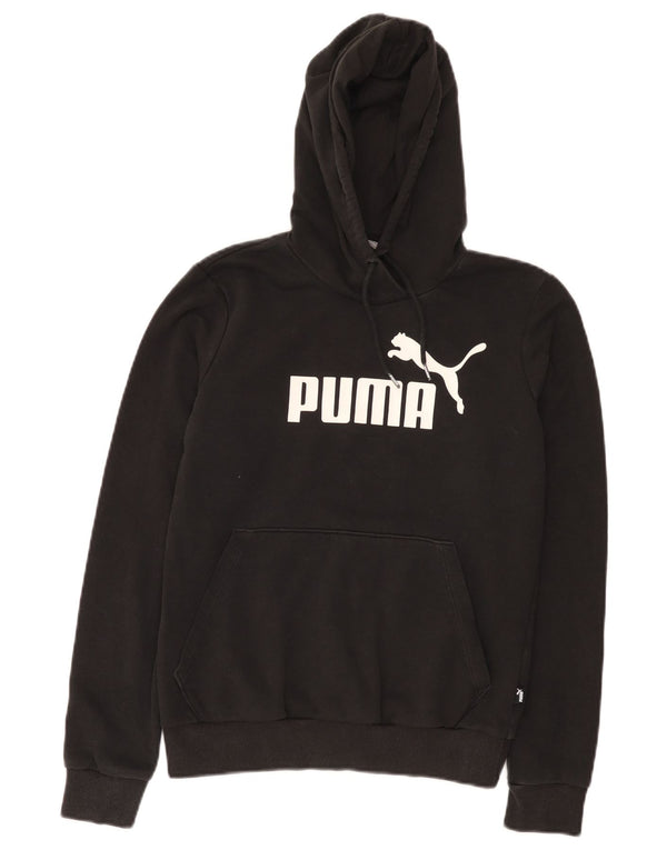 Женский джемпер с капюшоном Puma UK 10, маленький, черный, хлопок