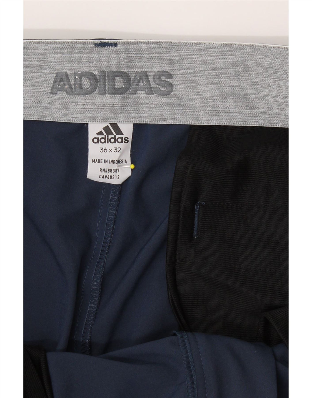 ADIDAS Mens Slim Chino Trousers W36 L32 Blue Polyester Vintage Adidas and Second-Hand Adidas from Messina Hembry 