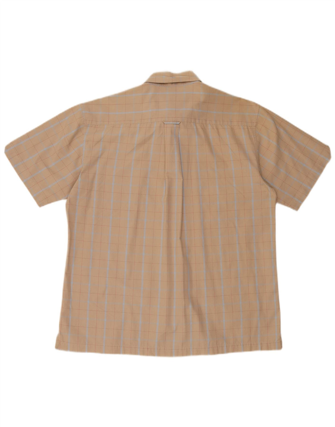 Мужская рубашка с коротким рукавом Ben Sherman, большая бежевая клетка