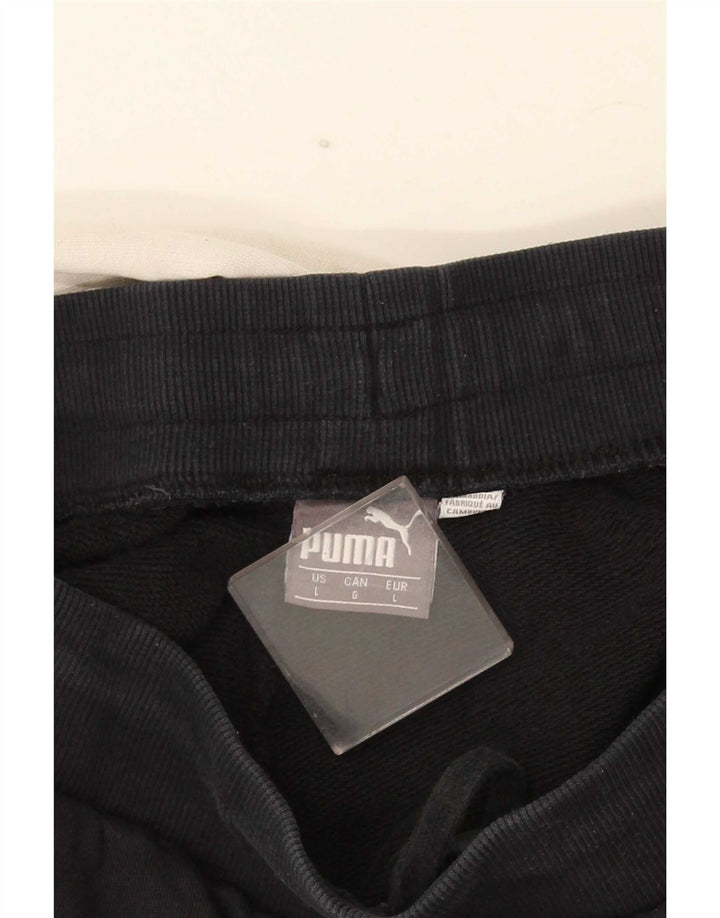 Мужские спортивные брюки Puma Джоггеры, большие черные цветные блоки