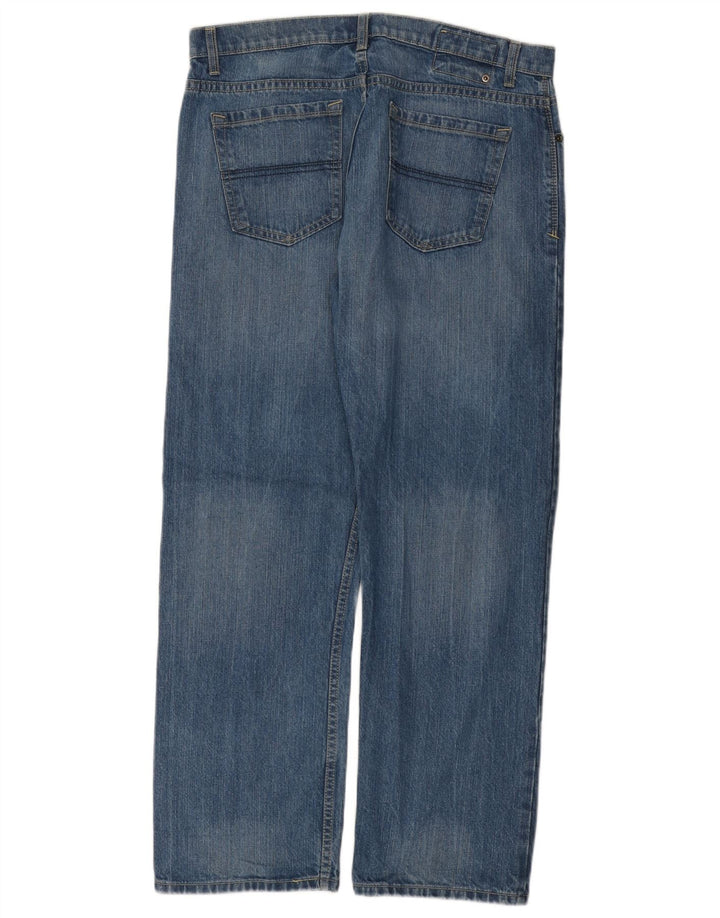 Мужские прямые джинсы MARKS & SPENCER Blue Harbour W36 L29, синий хлопок