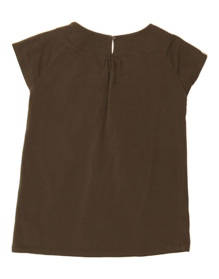 MAX MARA Womens Weekend Blouse Top UK 14 Medium Khaki Vintage Max Mara and Second-Hand Max Mara from Messina Hembry 