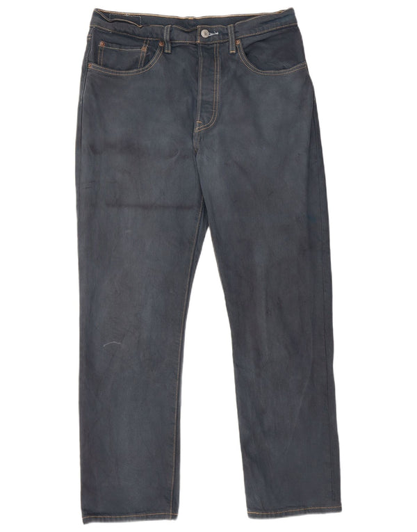 Мужские прямые повседневные брюки Levi's 501 W30 L28 синие, хлопок