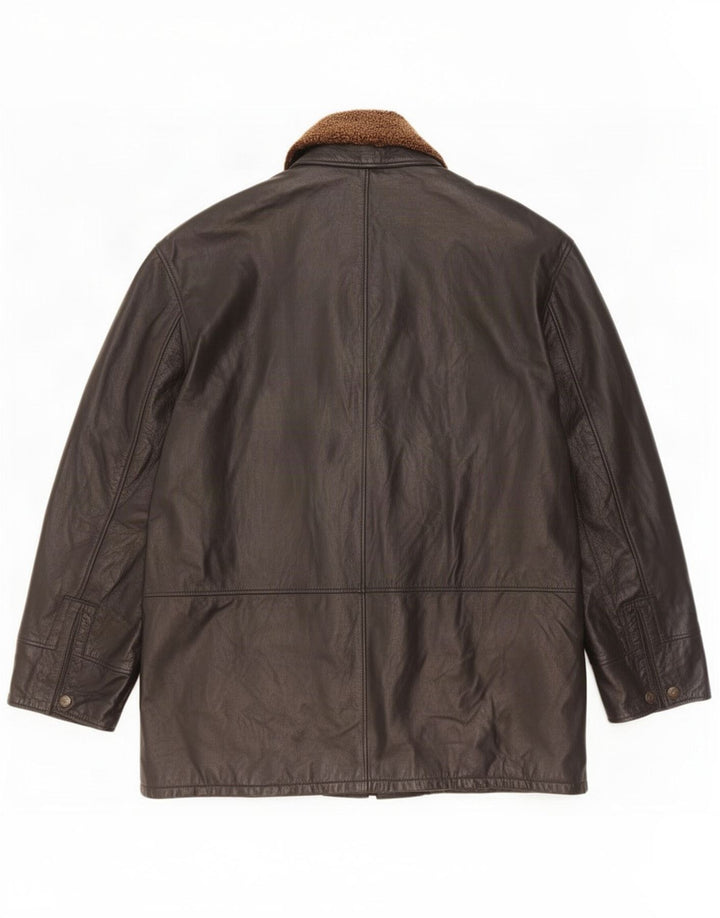 Куртка мужская кожаная Suprema IT 58 4XL черная