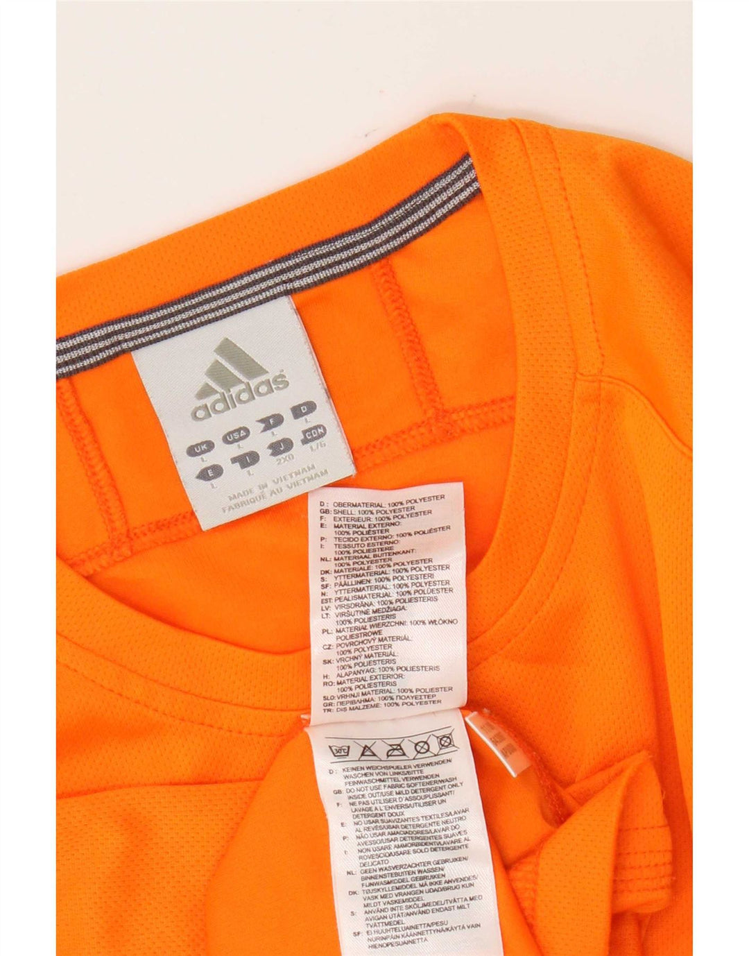 Мужская футболка Adidas Climalite, большой оранжевый полиэстер