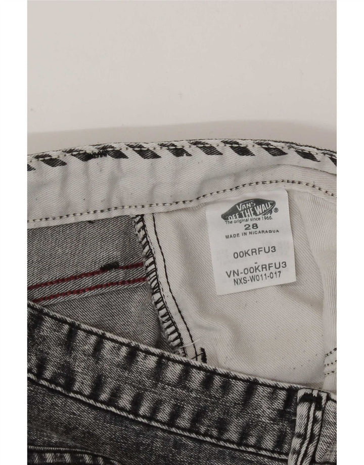Женские джинсовые шорты Vans Acid Wash W28 среднего серого цвета