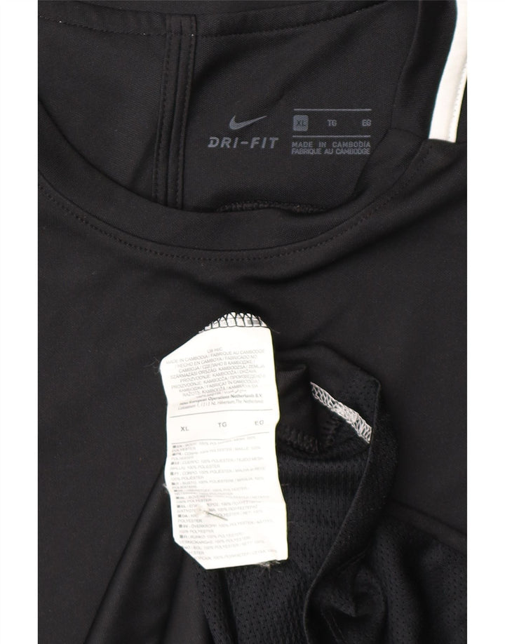 Мужская футболка Nike Dri Fit Top XL, черный полиэстер