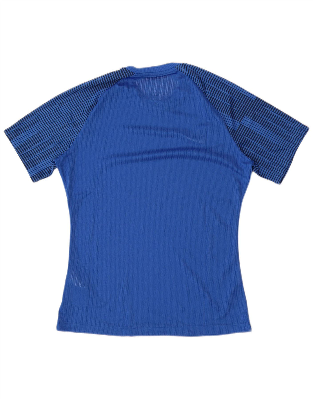 Мужская футболка Nike Dri Fit Slim Fit, верх из полиэстера в синюю полоску среднего размера