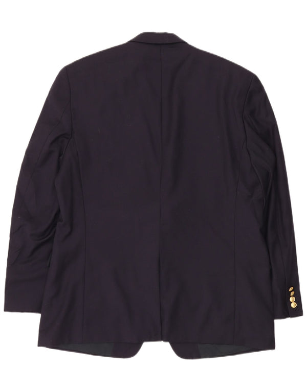 Мужской пиджак на 2 пуговицах RALPH LAUREN, Великобритания 44, 2XL, темно-синий, шерсть