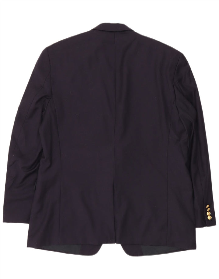 Мужской пиджак на 2 пуговицах RALPH LAUREN, Великобритания 44, 2XL, темно-синий, шерсть