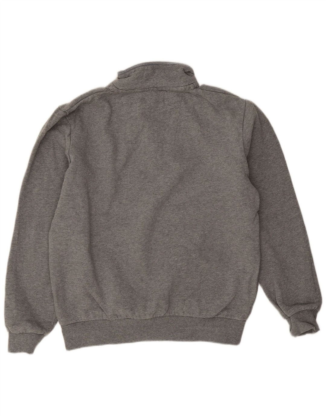 Crew Clothing Мужской свитшот с воротником на молнии, джемпер среднего серого цвета, хлопок