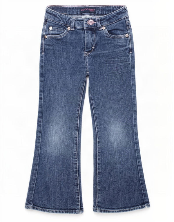 Расклешенные джинсы Levi's для девочек 3–4 лет W20 L15, синий хлопок