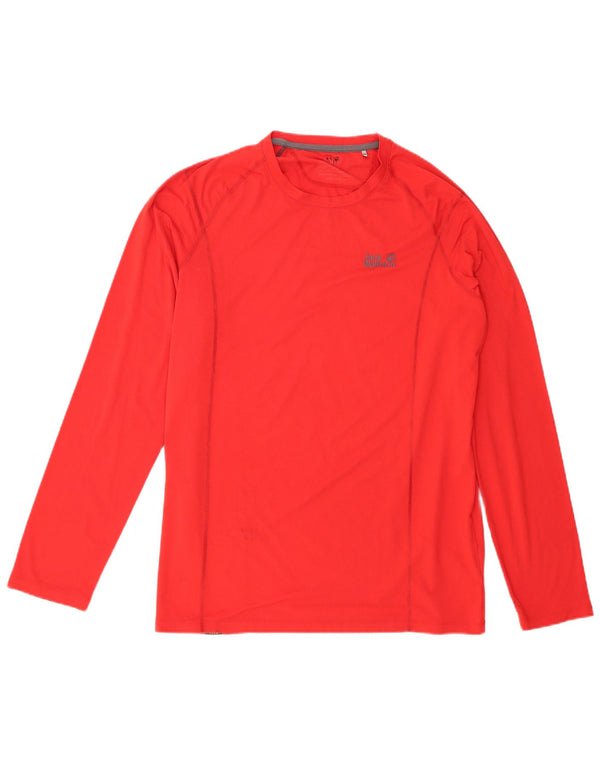 Мужской топ Jack Wolfskin с длинным рукавом UK 44/46 XL, красный полиэстер