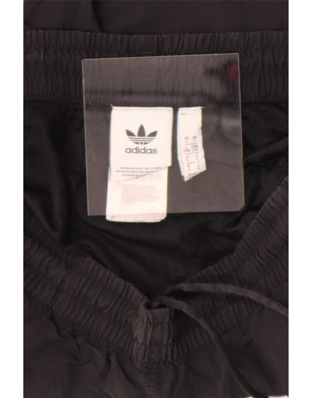 Мужские спортивные шорты Adidas, большие черные нейлоновые
