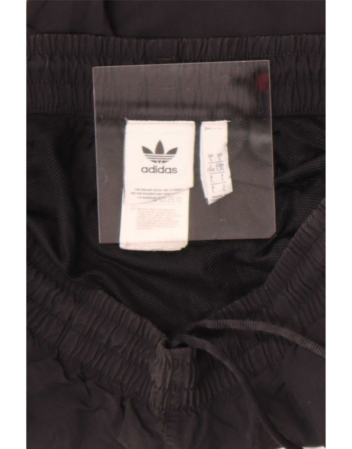 Мужские спортивные шорты Adidas, большие черные нейлоновые