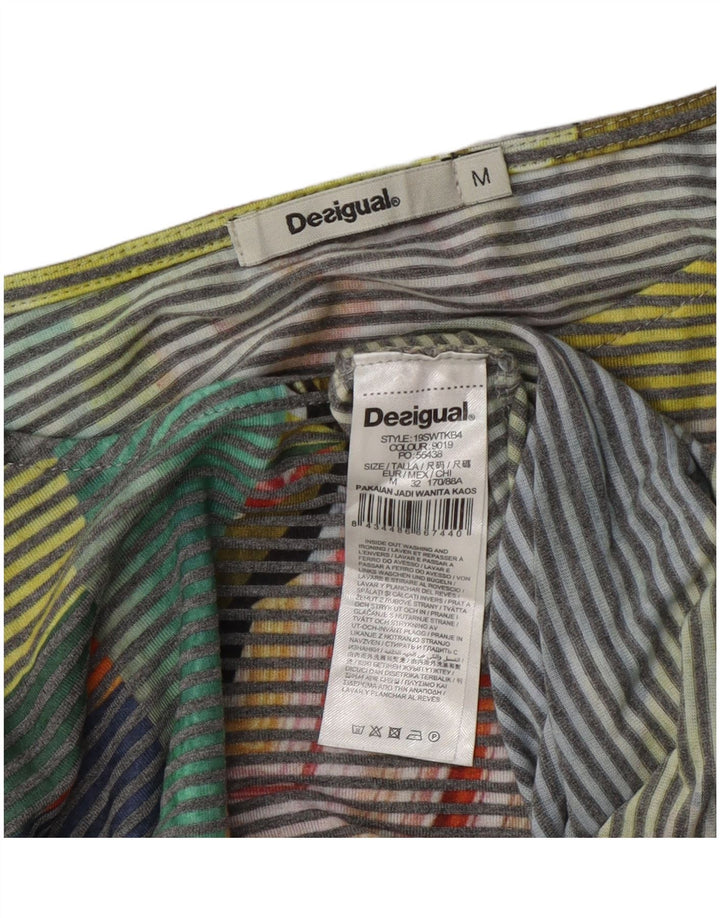 Женская укороченная блузка Desigual UK 14, средняя разноцветная полоска