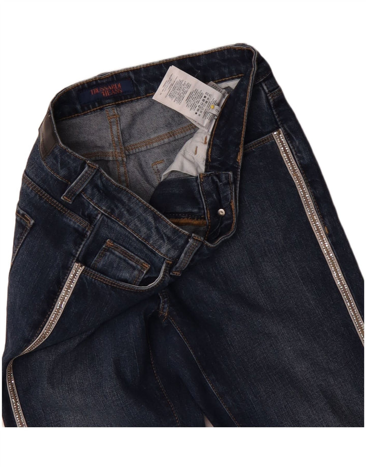Женские узкие джинсы Trussardi IT 40 Small W26 L29 Синие, хлопок