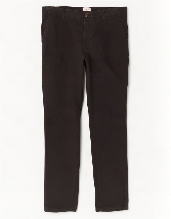 Мужские брюки-чиносы Jack & Jones W34 L32, черные, хлопковые