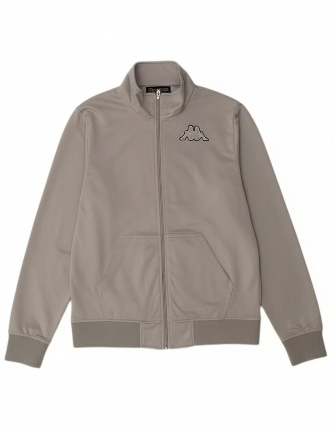 KAPPA Womens Tracksuit Top Jacket UK 16 Large Grey Polyester