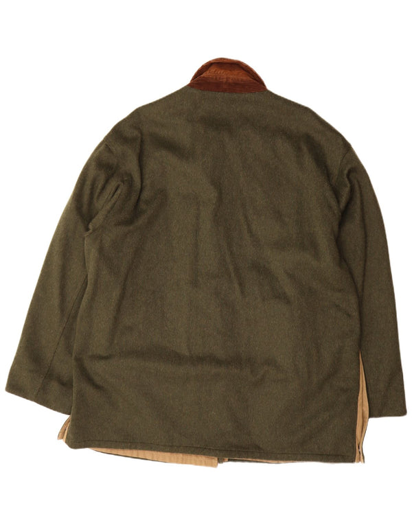 Мужское двустороннее пальто Aquascutum UK 42 XL, зеленое