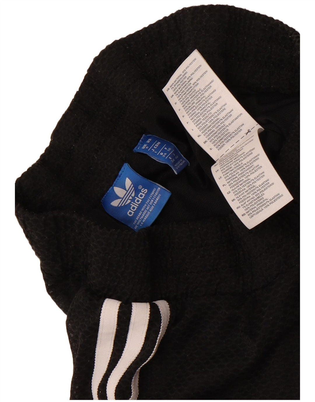 Женские спортивные шорты Adidas UK 8, маленькие черные из полиэстера