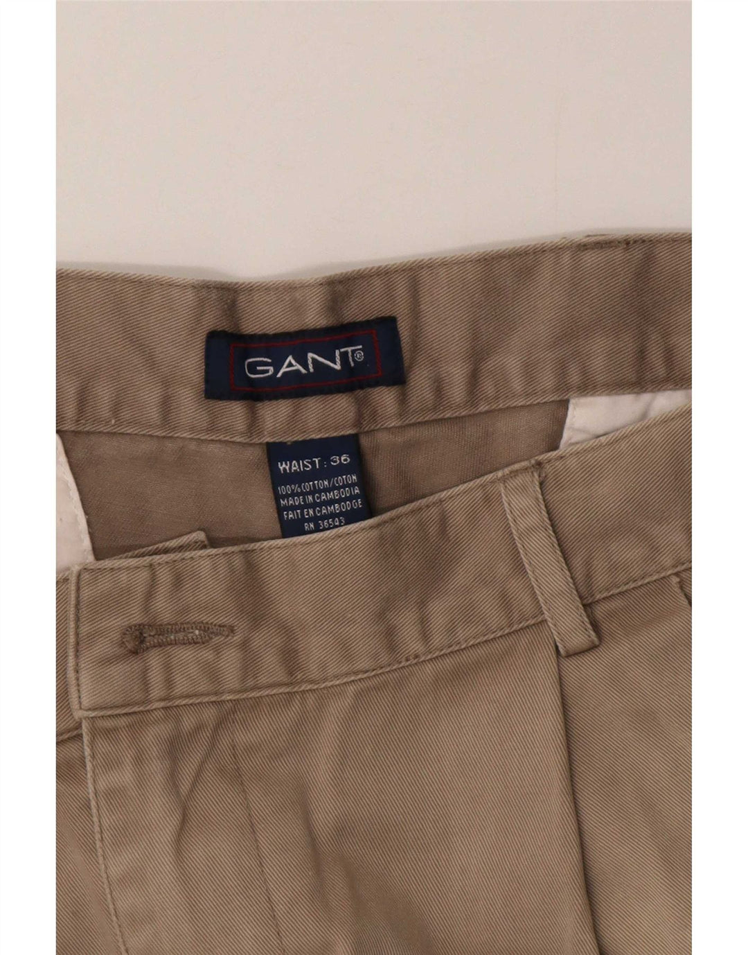 Gant Mens Pegged Chino Shorts Large W36 Beige