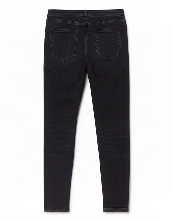 Женские джинсы скинни Zara Z1975 EU 38 Small W28 L28 Темно-синие в полоску