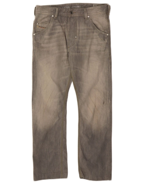 Мужские джинсы Diesel Krooley Regular Carrot Slim W28 L26, серый хлопок