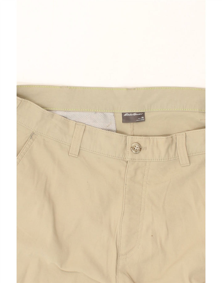 EDDIE BAUER Mens Chino Shorts W36 Large Beige Nylon Vintage Eddie Bauer and Second-Hand Eddie Bauer from Messina Hembry 