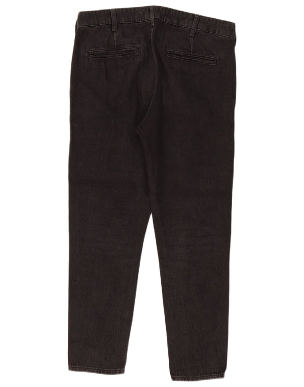 Мужские узкие джинсы ZARA EU 42, большие W32 L27, черный хлопок